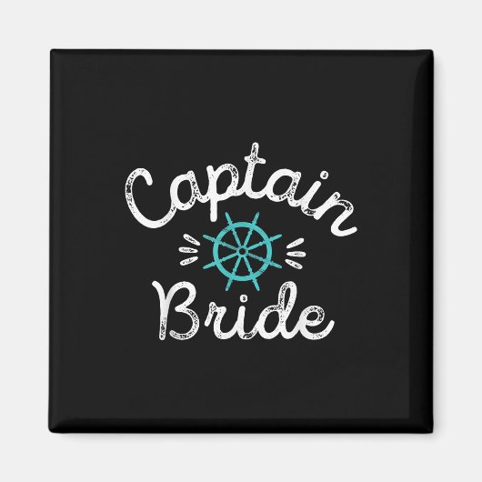 Fun Nautical Wedding Matching Groom Ship Wheel Pet Magneet (Voorkant)