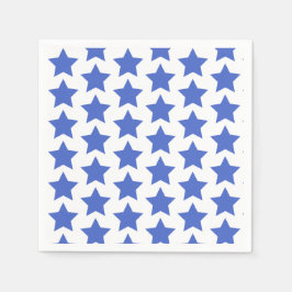 Fun Navy Blue Stars Patroon Papier servetten