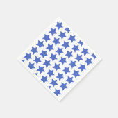 Fun Navy Blue Stars Patroon Papier servetten (Hoek)