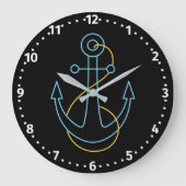 Fun Neon Boat Anchor Grote Klok (Voorkant)