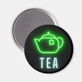 Fun Neon Teapot Magneet (Voorkant / Achterkant)