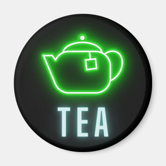 Fun Neon Teapot Magneet (Voorkant)