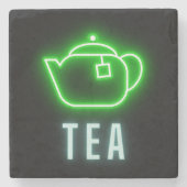 Fun Neon Teapot Stenen Onderzetter (Voorkant)
