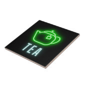 Fun Neon Teapot Tegeltje (Zijkant)