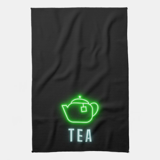 Fun Neon Teapot Theedoek (Verticaal)