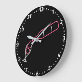 Fun Neon Wine Puring Grote Klok (Hoek)