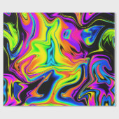 Fun Neon Wrapping Paper Cadeaupapier (Vlak)