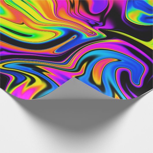 Fun Neon Wrapping Paper Cadeaupapier (Hoek)