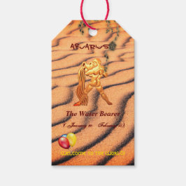 Fun 'New Baby' Aquarius Gift Labels Cadeaulabel