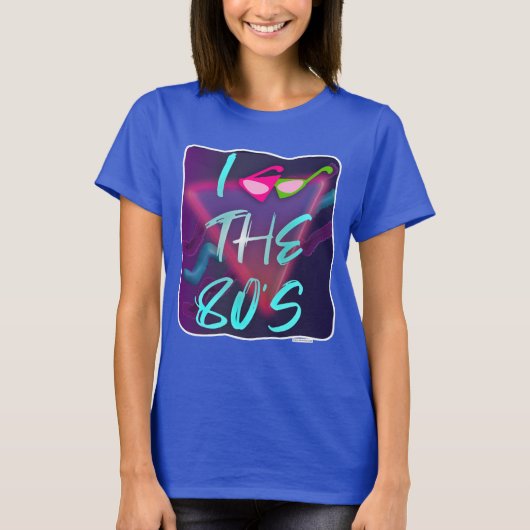 Fun New Wave Glasses Style 80s Love Design T-shirt (Voorkant)