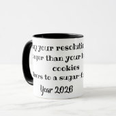 Fun New Year Wishes Mug Mok (Voorkant links)