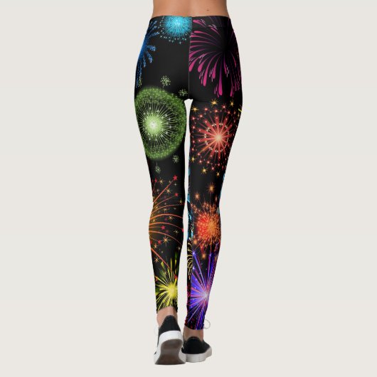 Fun New Years eve eve leggings van de partij voor (Achterkant)