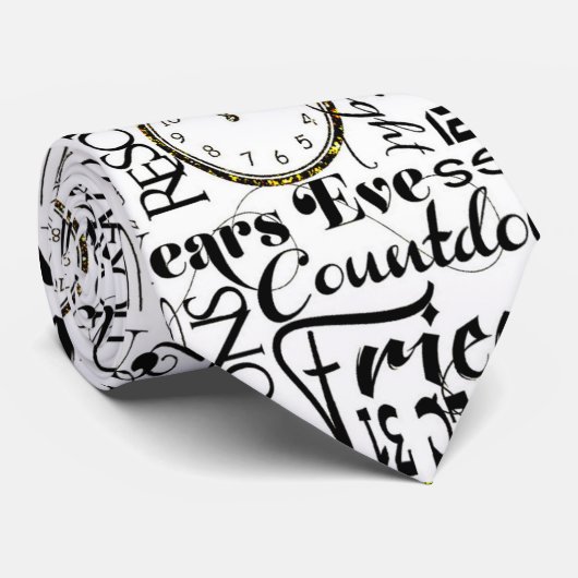 Fun New Years Eve party stropdas (Opgerold)