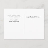 Fun New York Red Apple Moving Announcement Card Aankondigingskaart (Achterkant)