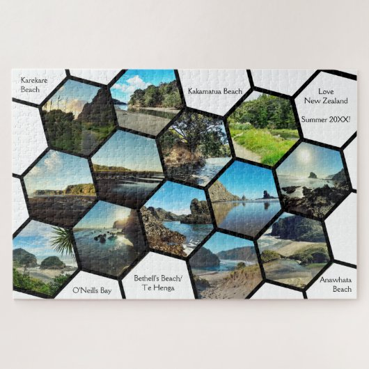 Fun New Zealand Destination Souvenir Photo Collage Legpuzzel (Horizontaal)