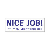 Fun "NICE JOB!" + Rubber Stempel van opvoeders (Design)