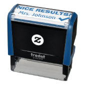 Fun "NICE RESULTS!" Rubberstempel sorteren Zelfinktende Stempel (Product)
