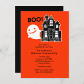 Fun niet zo eng de uitnodiging van een halloween-p (Voorkant / Achterkant)