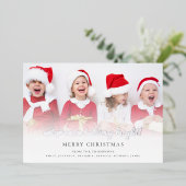 Fun niet zo kalm maar zeer helder fotoscript folie feestdagenkaart (Staand Voorkant)