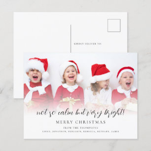 Fun niet zo kalm, maar zeer heldere scriptfoto feestdagenkaart