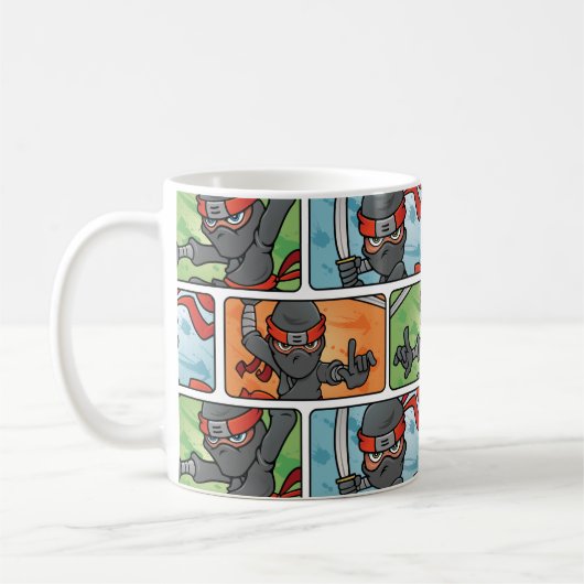 Fun Ninja Design Koffiemok (Links)