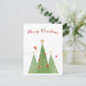 Fun Nordic Scandinavian Holiday Kerstmis Briefkaart (Staand voorkant)