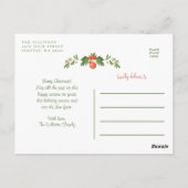 Fun Nordic Scandinavian Holiday Kerstmis Briefkaart (Achterkant)