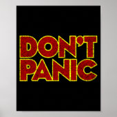 Fun Nostalgic Tees Don't Panic - Women's Clic Fit  Poster (Voorkant)