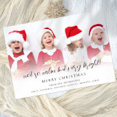 Fun not so Calm Script Photo Holiday Kaart