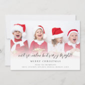 Fun not so Calm Script Photo Holiday Kaart (Voorkant)