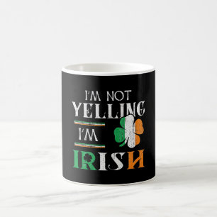 Fun Not Yelling I'm Irish Matching St Patrick Day Koffiemok