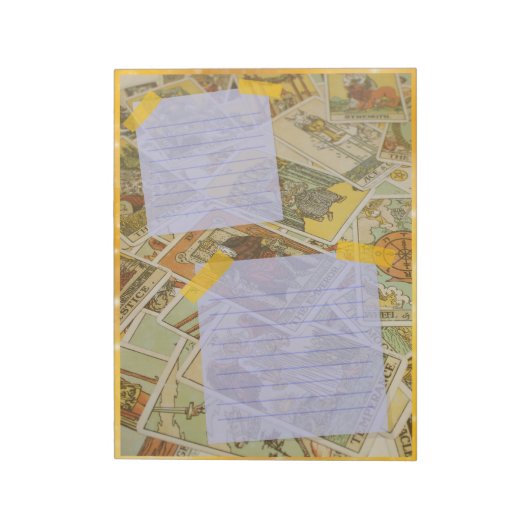 Fun Notetking Tarot Kaarten Theme Paper Notitieblok (Linkerzijde)