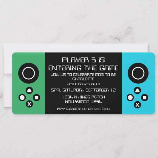 Fun Novelty Computer Game Baby shower Kaart (Voorkant)