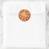 Fun Novelty Cool Food Pizza Theme Kitchen Ronde Sticker (Tas)