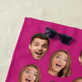 Fun Novelty Face Photo Custom Wedding Groom Humor Strandlaken (In situ)