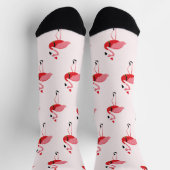 Fun Novelty Flamingo Santa Animal Sokken (Top)