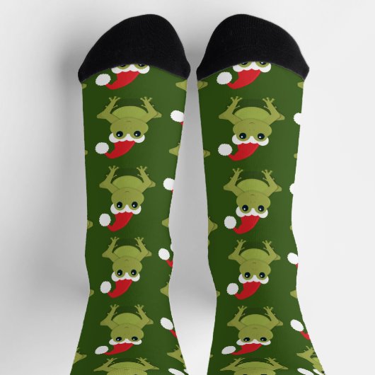 Fun Novelty Frog Animal Kerstmis Sokken (Top)