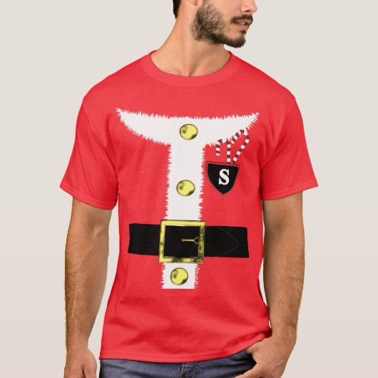 Fun Novelty Kerstkerstkerstkerstman Costume Grafis T-shirt (Voorkant)