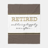 Fun Novelty Retirement Gift Fleece Blanket (Voorkant)