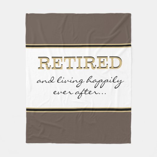 Fun Novelty Retirement Gift Fleece Blanket (Voorkant)
