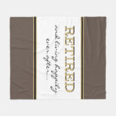Fun Novelty Retirement Gift Fleece Blanket (Voorkant (Horizontaal))