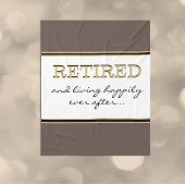Fun Novelty Retirement Gift Fleece Blanket Deken