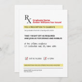 Fun Novelty Rx Prescription Nurse Afstuderen Kaart (Voorkant / Achterkant)