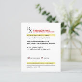 Fun Novelty RX Prescription Pharmaceutical Afstude (Staand voorkant)