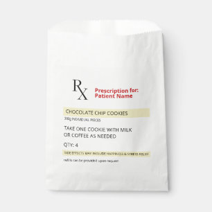 Fun Novelty RX Voorschriftetiket Cookies Bedankzakje