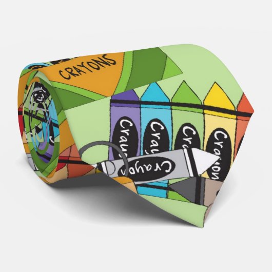 Fun Novelty School Silky Mannen Stropdas (Opgerold)