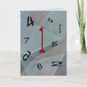 Fun numbers one first rate best birthday ONE Kaart (Voorkant)