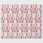 Fun Numbers Wiskunde Accountant Cadeaupapier (Vlak)