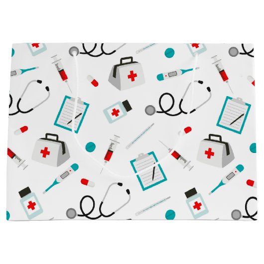 Fun Nurse-apparaatpatroontas Groot Cadeauzakje (Voorkant)