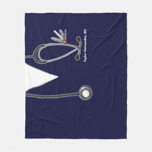 Fun Nurse Gift Idea Fleece Blanket (Voorkant)